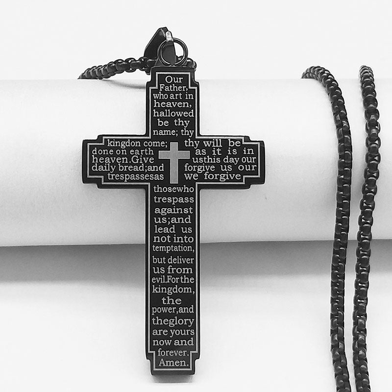 Men's Cross Stainless Steel Chain Necklace