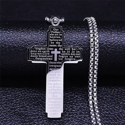 Men's Cross Stainless Steel Chain Necklace