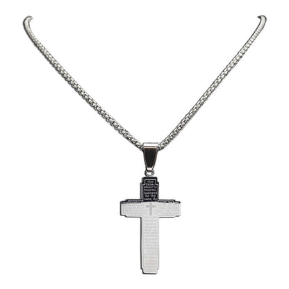 Men's Cross Stainless Steel Chain Necklace